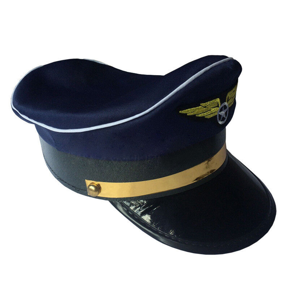 Captain Hat Adult Party Costume Cosplay Skipper Sailor Ship Cap Air force pilots