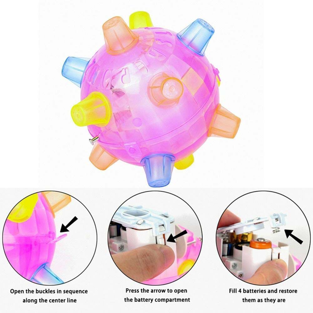 Interactive Toy Jumping Activation Bal Dog Kids Toys LED Flashing Ball Pet toys