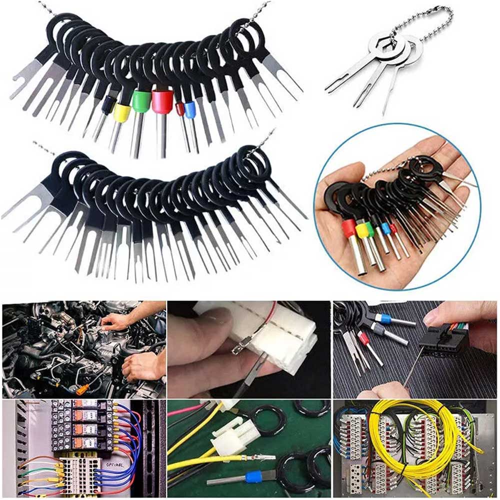 70Pcs Set Pin Ejector Wire Kit Extractor Auto Terminal Removal Connector Tool