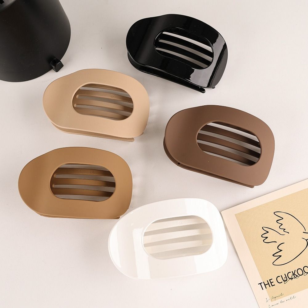 Set Flat Oval Hair Claw for thick Hair Clip For Women Girls Accessories
