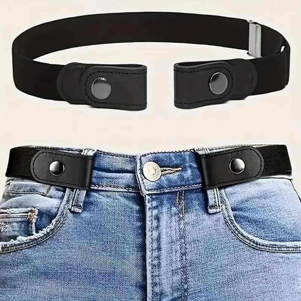 Traceless Invisible Elastic Belt – No-Buckle Stretch Belt for Women's & Men's Jeans Pants