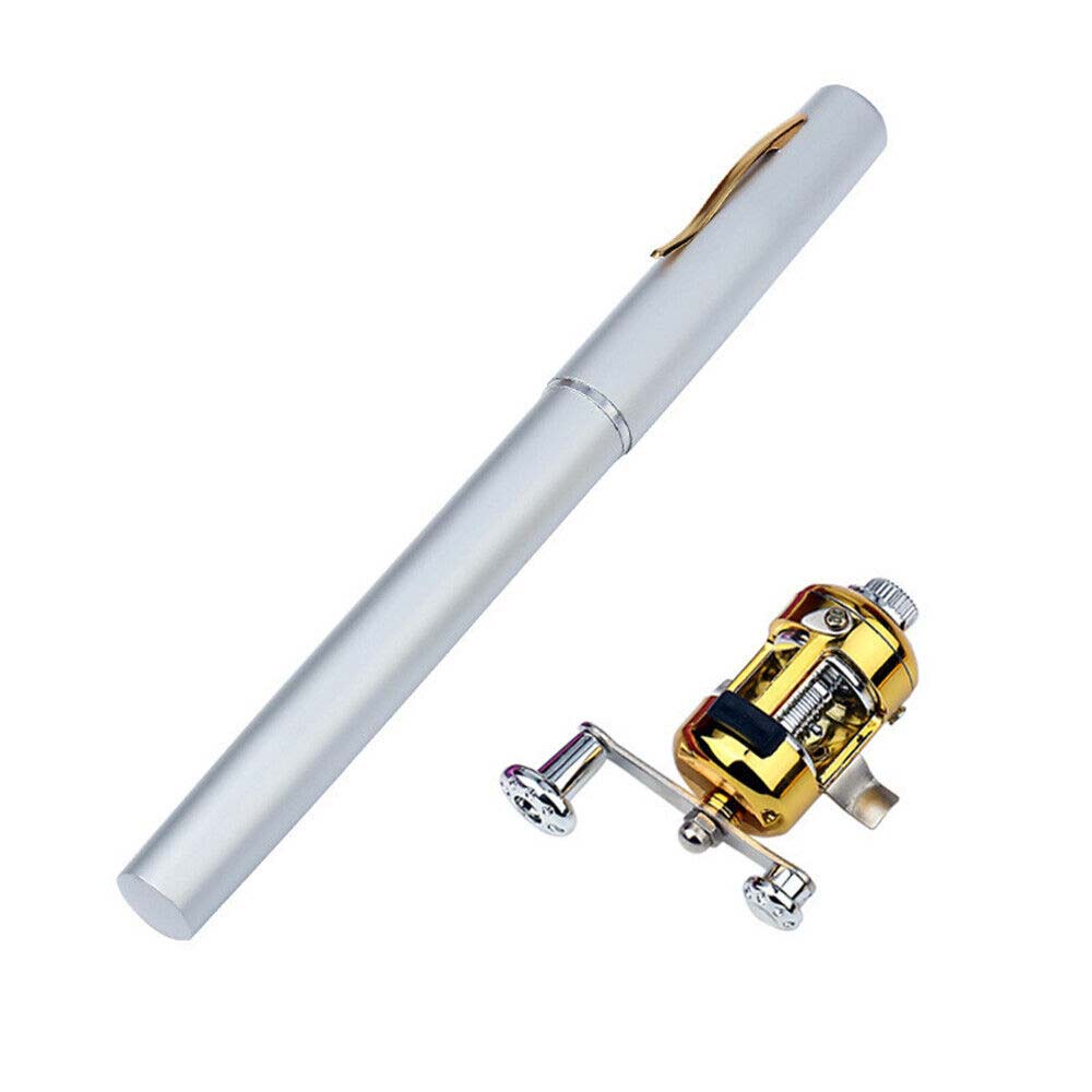 Portable Pocket Size Fishing Rod Telescopic Pen Fishing Pole and Reel Combo
