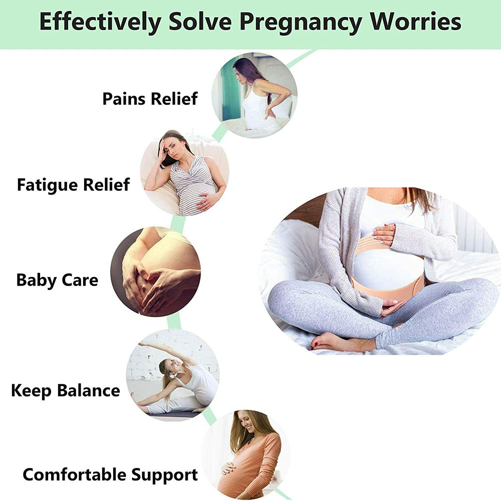 "Maternity Pregnancy Belt Extra Belly Band Back Support Abdominal Strap Brace"
