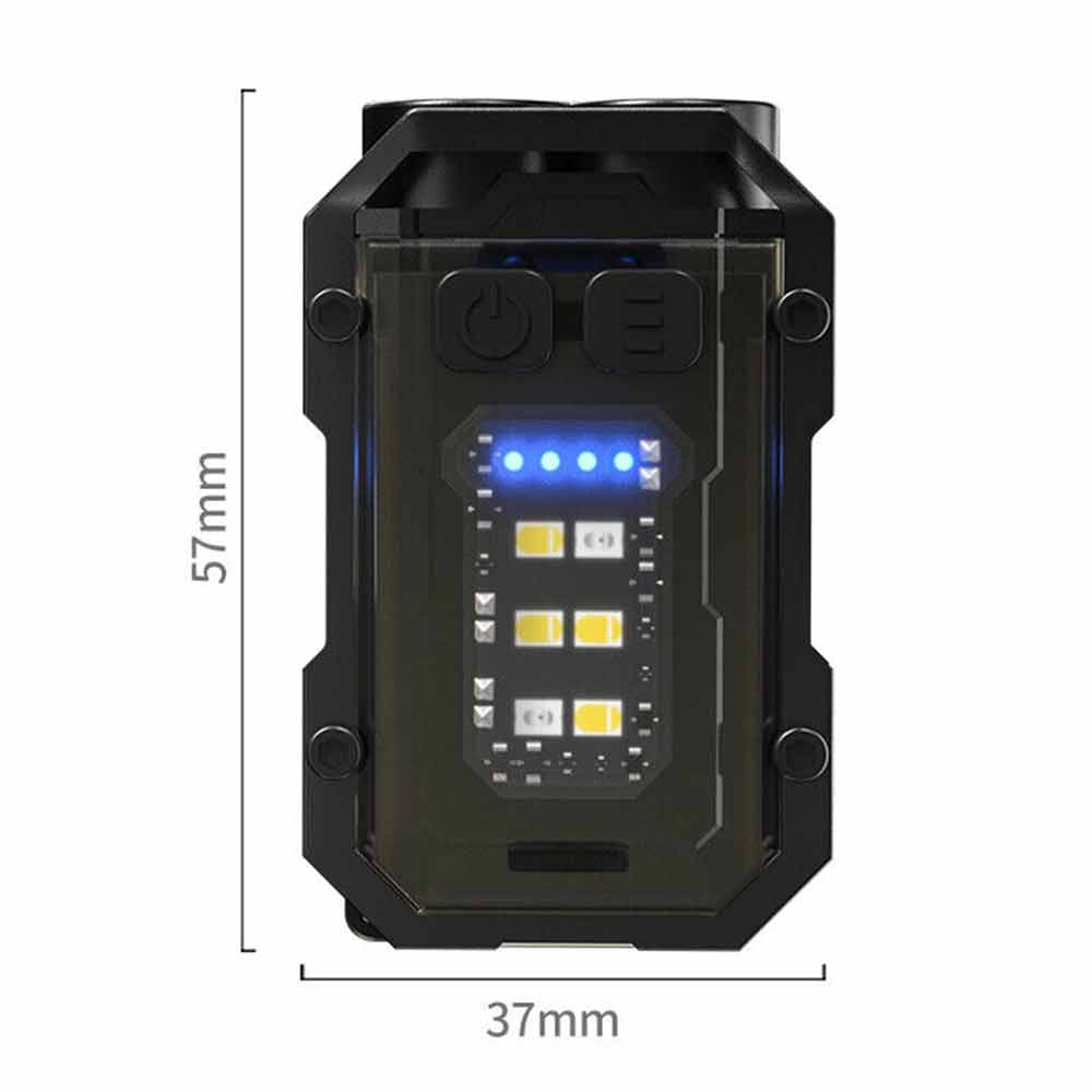 Mini Super Bright Flashlight Keychain Light Pocket Torch LED Rechargeable Lights