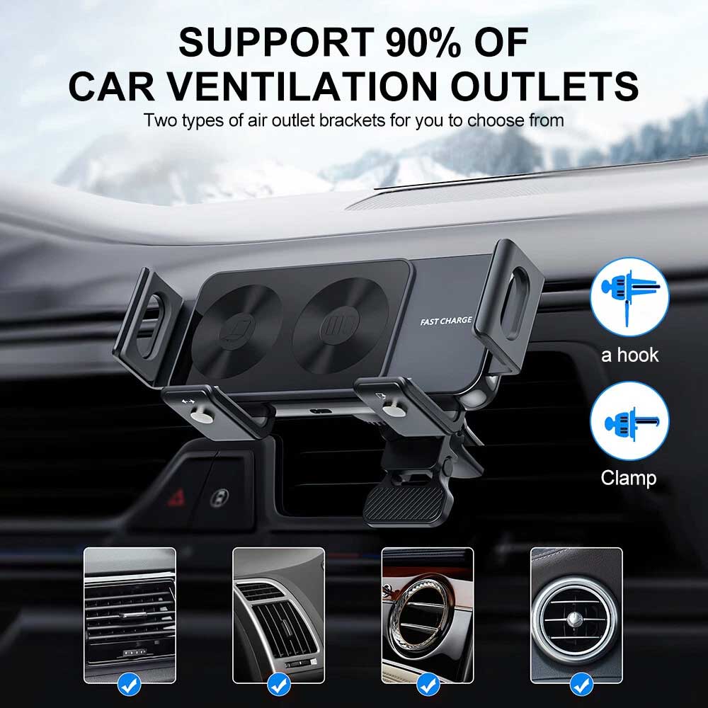 For Samsung Galaxy Z Fold 5 6 4 Wireless Car Charger