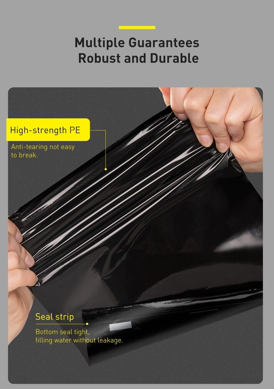 Baseus Car Trash Can Litter Bag Garbage Seat Waste Lid Bin Organizer Accessories