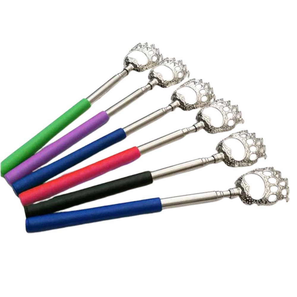 1PC Extendable Bear Claw Scratch Massage Extend Portable Back Scratcher Telescopic Random color