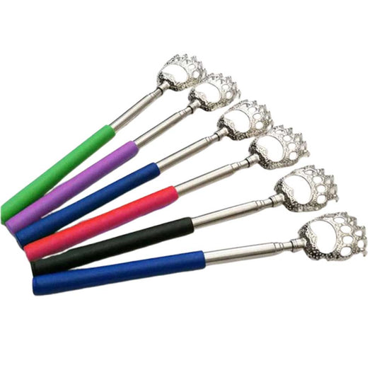 1PC Extendable Bear Claw Scratch Massage Extend Portable Back Scratcher Telescopic Random color