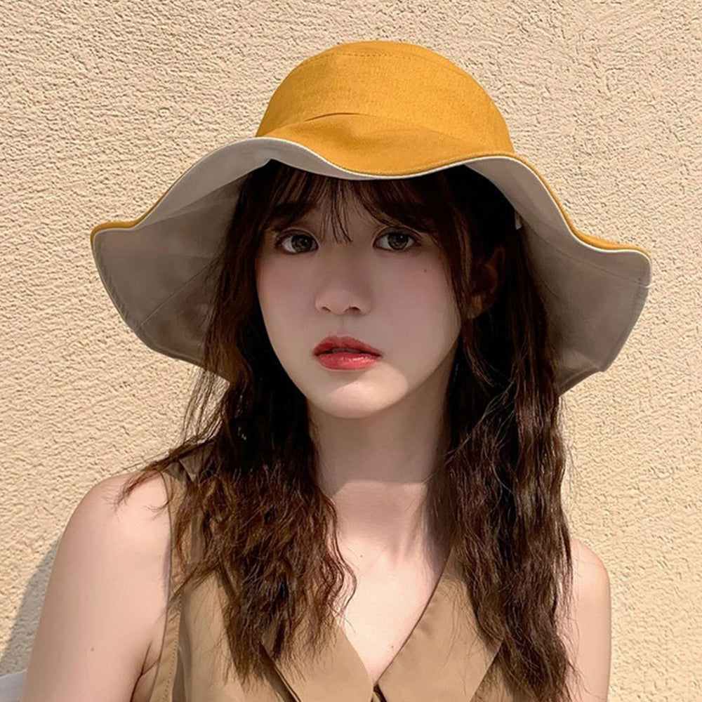 Women Men Bucket Hat Unisex Cap Cotton Fishing Hiking Camping Outdoor Sun Beach