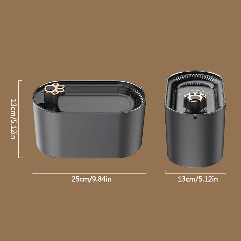 3L Smart Cat LED Water Fountain for Pet Dog Drinking Water Bowl Automatic Dispenser