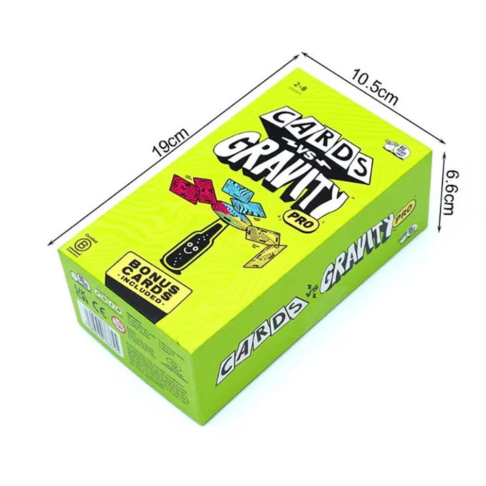 Cards vs. Gravity Pro — Defying Gravity Card-Balancing Party Game for 2-8 Players, Family & Friends Fun