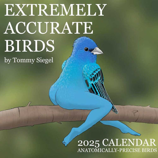 2025 Bird Calendar 2025 CALENDAR OF EXTREMELY ACCURATE BIRDS Wall Calendar Decor