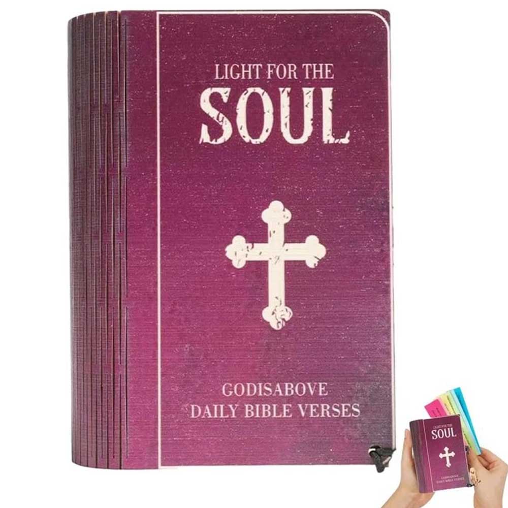 Handcrafted Wooden Scripture Box with 150 Daily Bible Verse Cards - Themed Color-Coded Encouragement Set