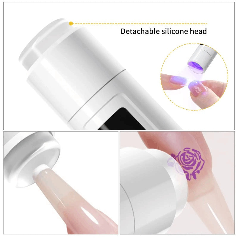 Mini UV LED Nail Lamp Portable Polish Curing Gel Dryer Light With