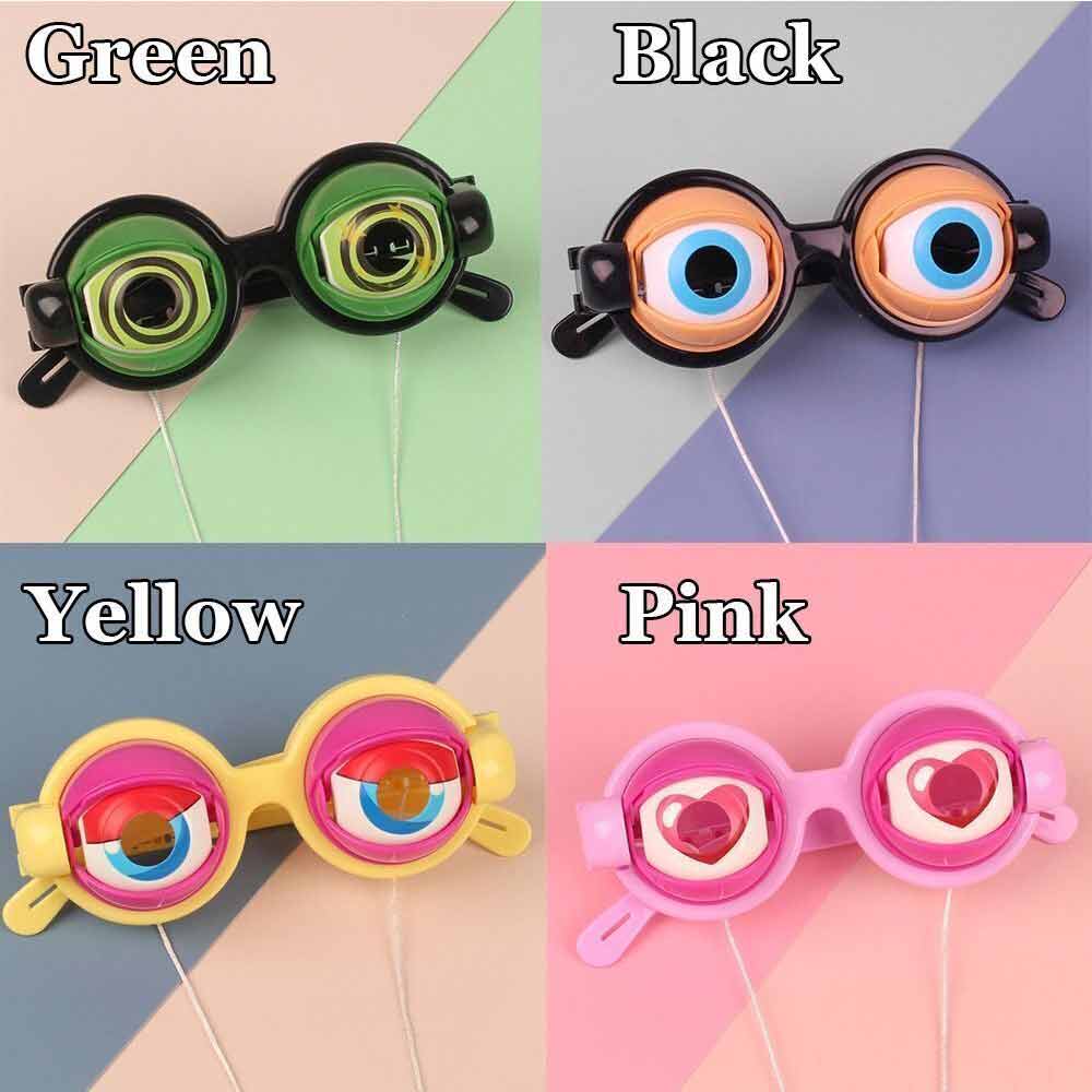 Funny Glasses Crazy Eyes Props Toy Pranks Adult Kids Party Eyewear Crazy Blink