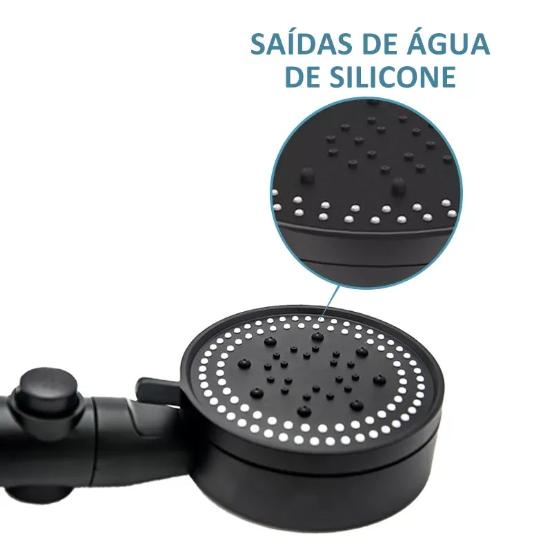 1pc High-Pressure Shower Head, Multi-Functional Hand Held Sprinkler With 5 Modes