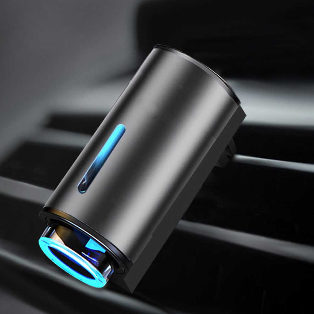 Smart Car Aromatherapy Diffuser - USB Rechargeable Air Freshener with 3 Scent Modes & Essential Oil Capsules