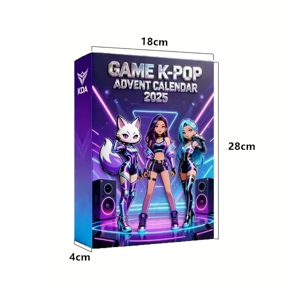 2025 Kpop Demon Hunters Advent Calendar 2D Acrylic- 24-Day Keychain Pendant  Xmas Countdown