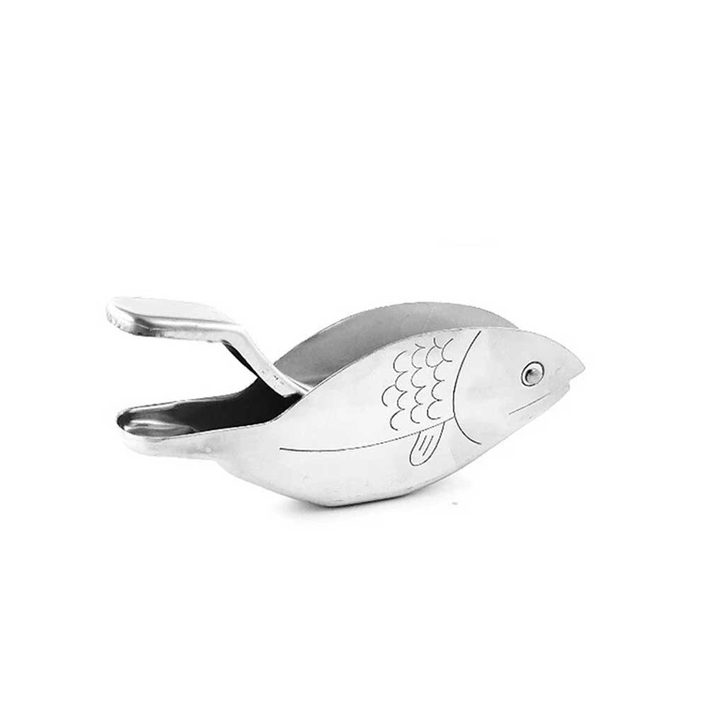 Stainless Steel Lemon Squeezer - Fish Shape Manual Juicer for Lime & Citrus