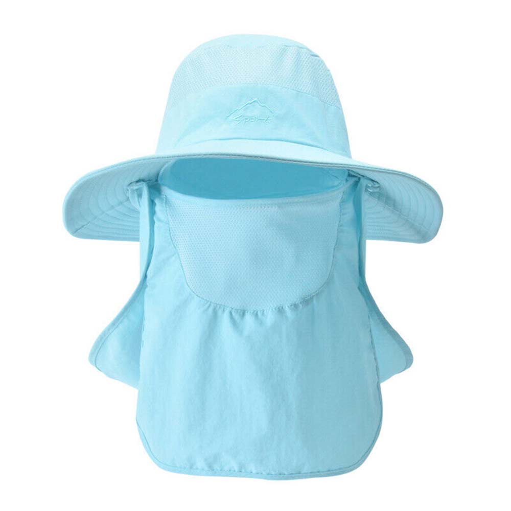 Outdoor Sun UV Protection Fishing Cap Neck Face Flap Hat Wide Brim Cover Summer