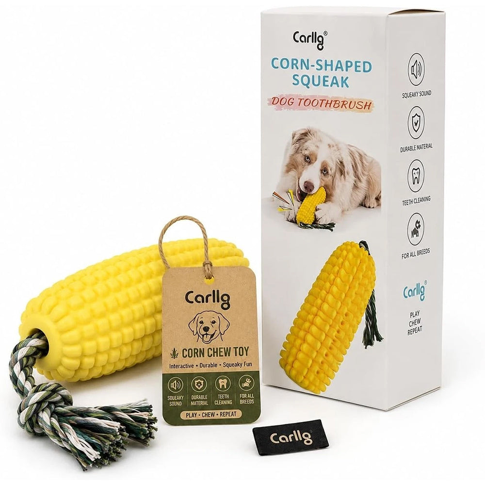 Indestructible Dog Chew Toy – Tough TPR Squeaky Toy for Aggressive Chewers