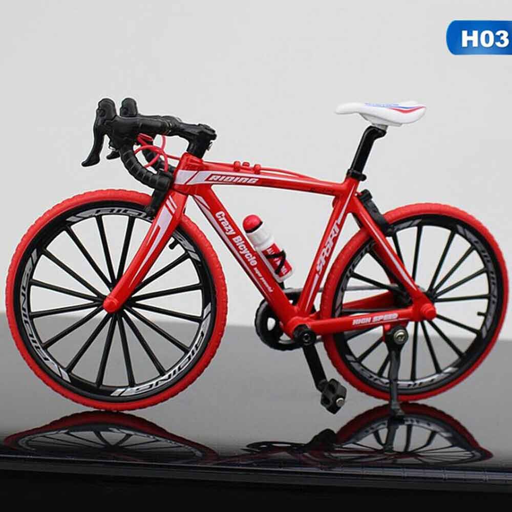 1:10 Mini Mountain Bike Model Diecast Metal Finger Bicycle Racing Toy Collection