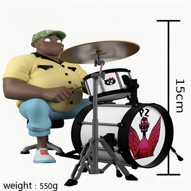 Gorillaz Band Model Rock Band Figures - Murdoc Russel Noodle Action Figures Toys Set