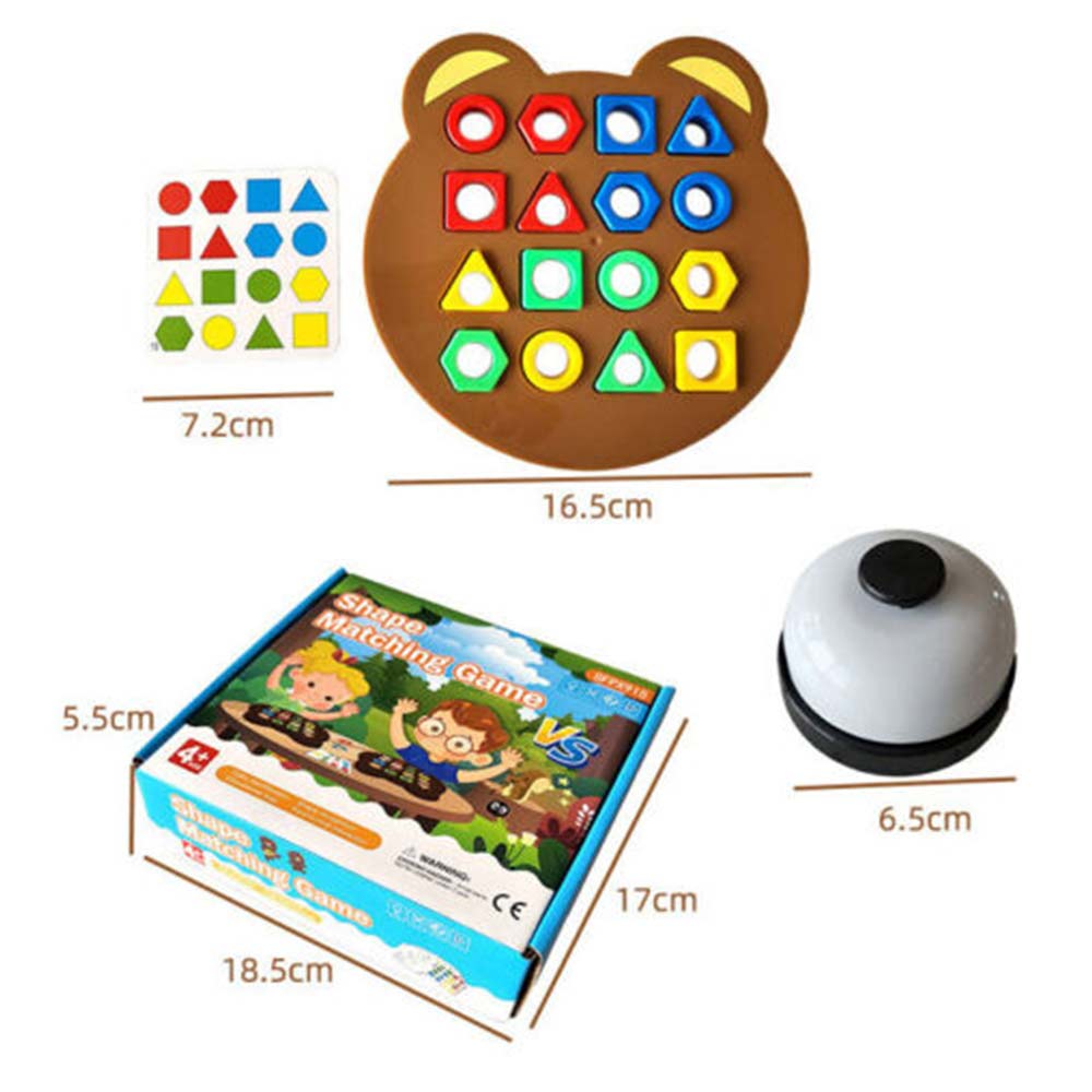 Shape Matching Board Game Color Sensory Educational Toy Shape Quick Matching