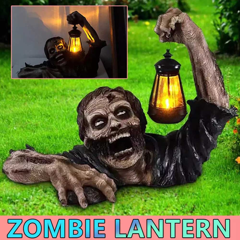 Ground Breaking Zombie Skeleton Prop Lantern Garden Decor CG Book week Party