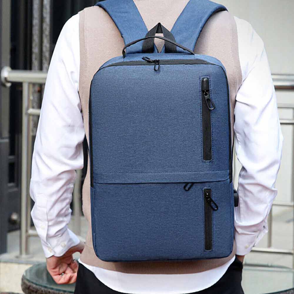 Business Bag Schoolbag Backpack Shoulder Bag Male Large Capacity Bag Charging USB
