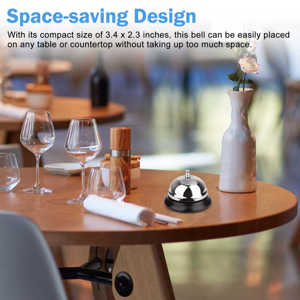 2-Pack Customer Service Desk Call Bell – Loud Ring Counter Bell for Kitchen, Hotel, Office