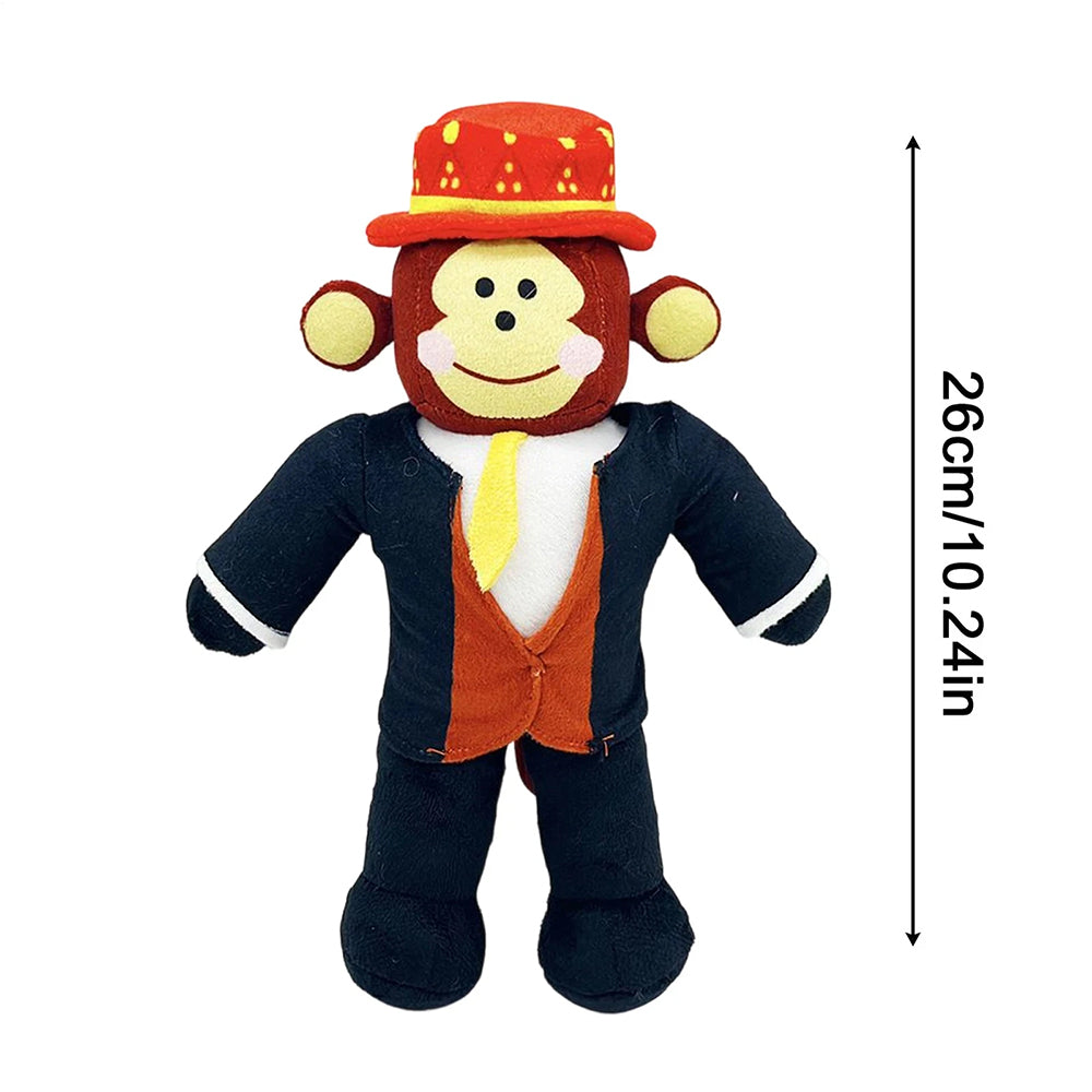 Steal A Brainrot Monkey Plush Toy Funny Cartoon Stuffed Animal Doll Plush for Play & Display