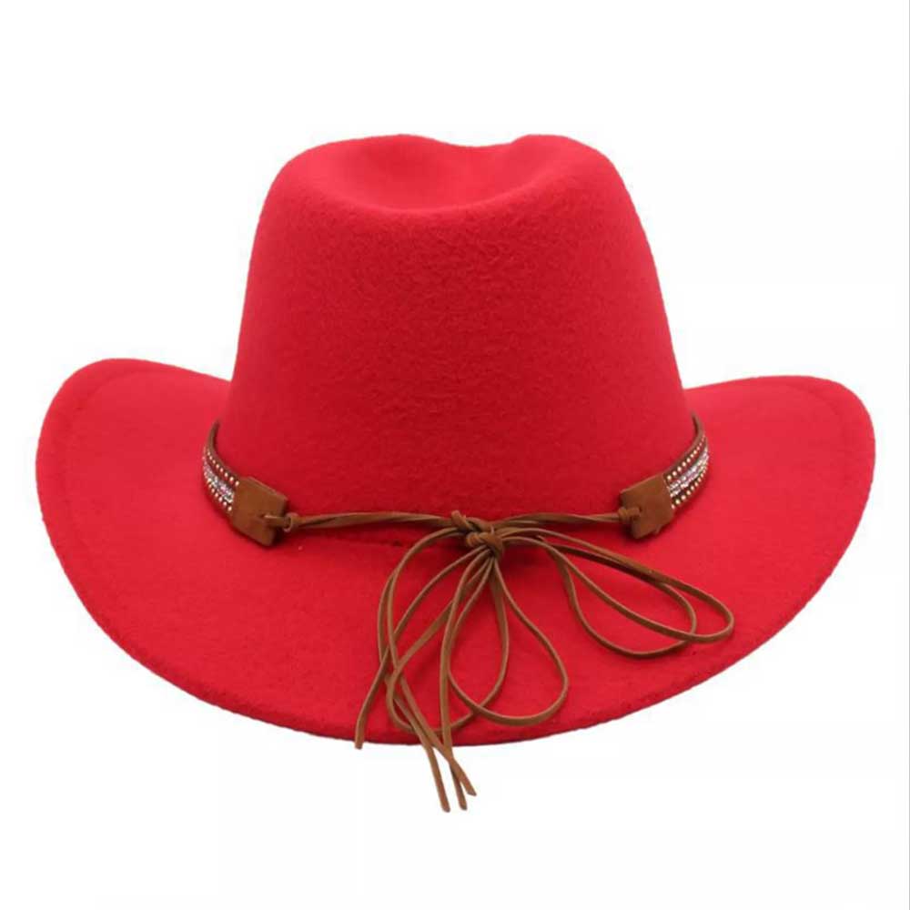 Western Cowboy Hat Women Men Wild-West Hats Cowgirl Cowboy Wide Brim Cap Hat