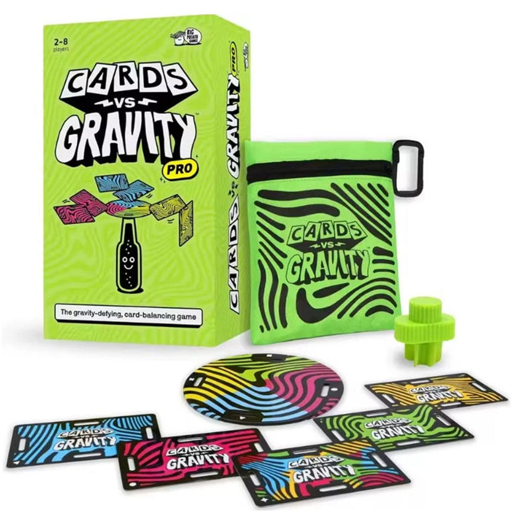 Cards vs. Gravity Pro — Defying Gravity Card-Balancing Party Game for 2-8 Players, Family & Friends Fun