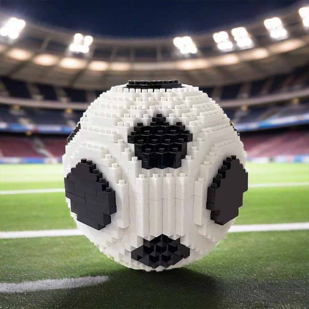 9.5cm Football Building Blocks – 850-Piece Soccer Model Set, Creative & Educational