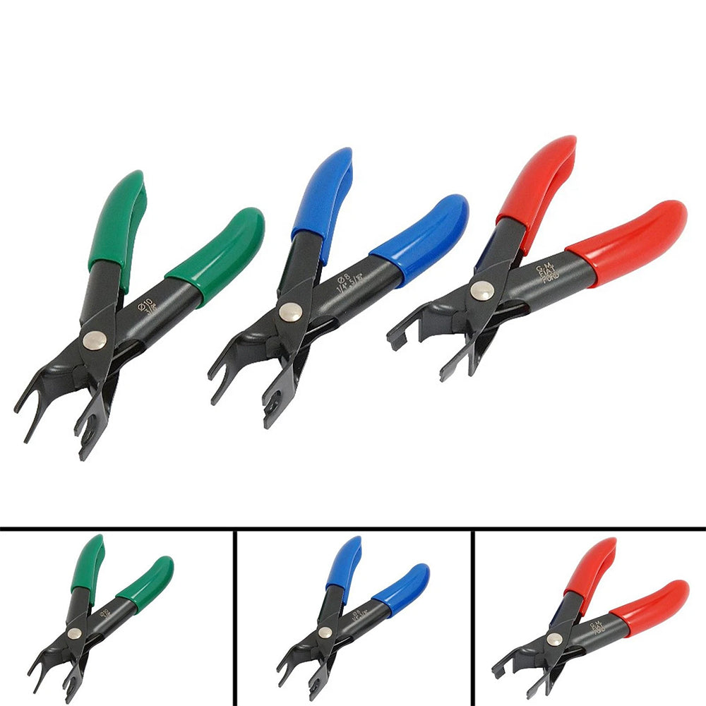 3PC Fuel Line Disconnect Pliers Set - Petrol Diesel Fuel Pipe Removal Tool