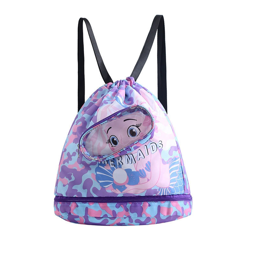 Dry Wet Separation Swimm Storage Bag - Waterproof Washing Bag with Shoe Compartment