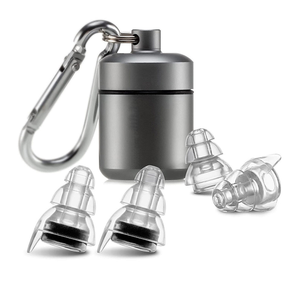 Pair 24dB Concert Earplugs High Fidelity Reusable Musicians Ear Plugs Music Festivals