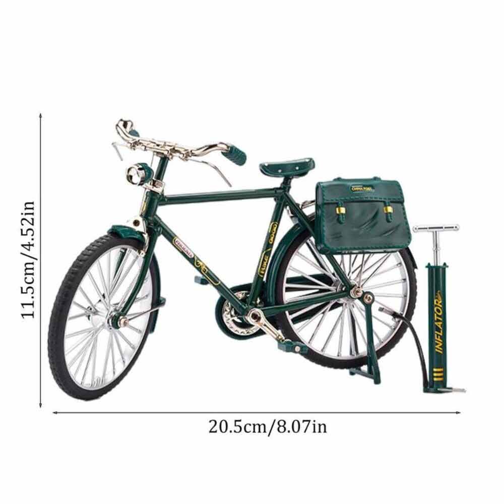 Mini Alloy Bicycle Miniature DIY Retro Bicycle Model Simulation Finger Bike Toys