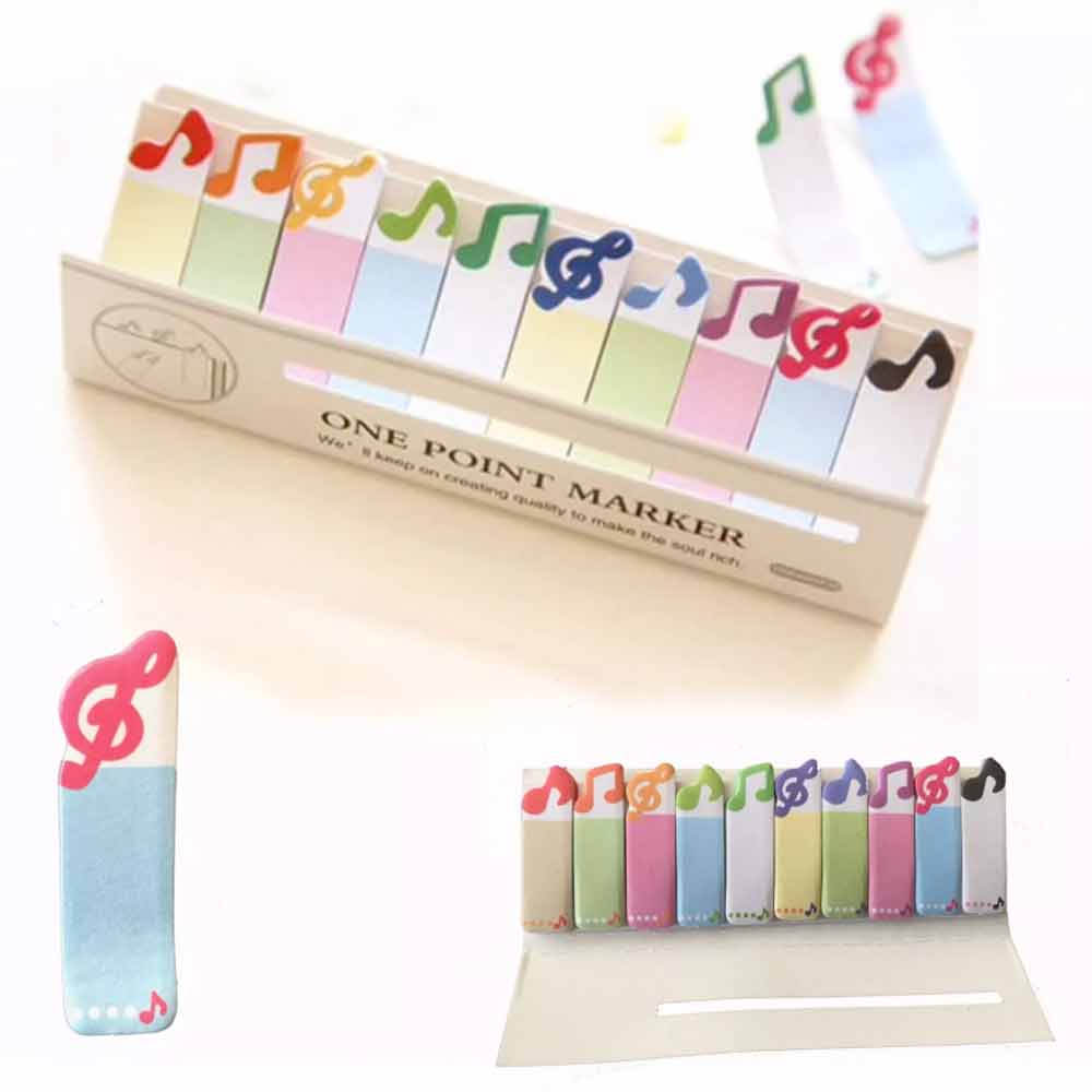 Music Novelty Sticky Notes Note treble clef book Marker Memo Best Gift Present