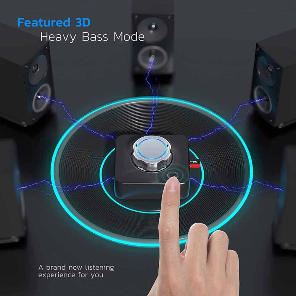 Bluetooth 5.0 Audio Receiver Bar Wireless Stereo Adapter 3.5mm AUX RCA Cable NEW