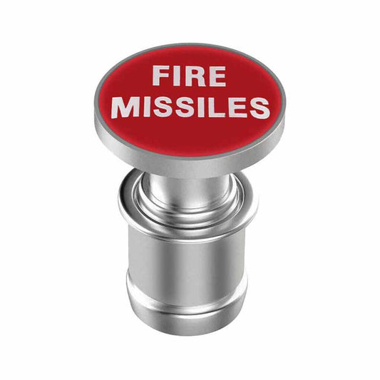 Universal Red Fire Missile Button Car Cigarette Lighter Cover 12V Accessories
