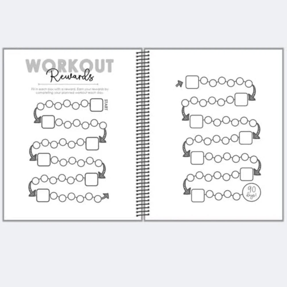 Challenge Accepted Fitness Planner - 90 Day Workout & Meal Tracker Journal