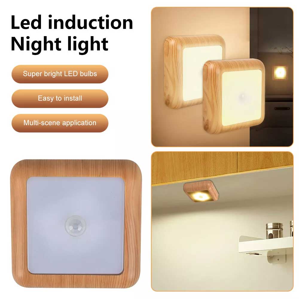 Motion Sensor Night Light – 6 LED Battery-Powered for Closet, Cabinet & Wall