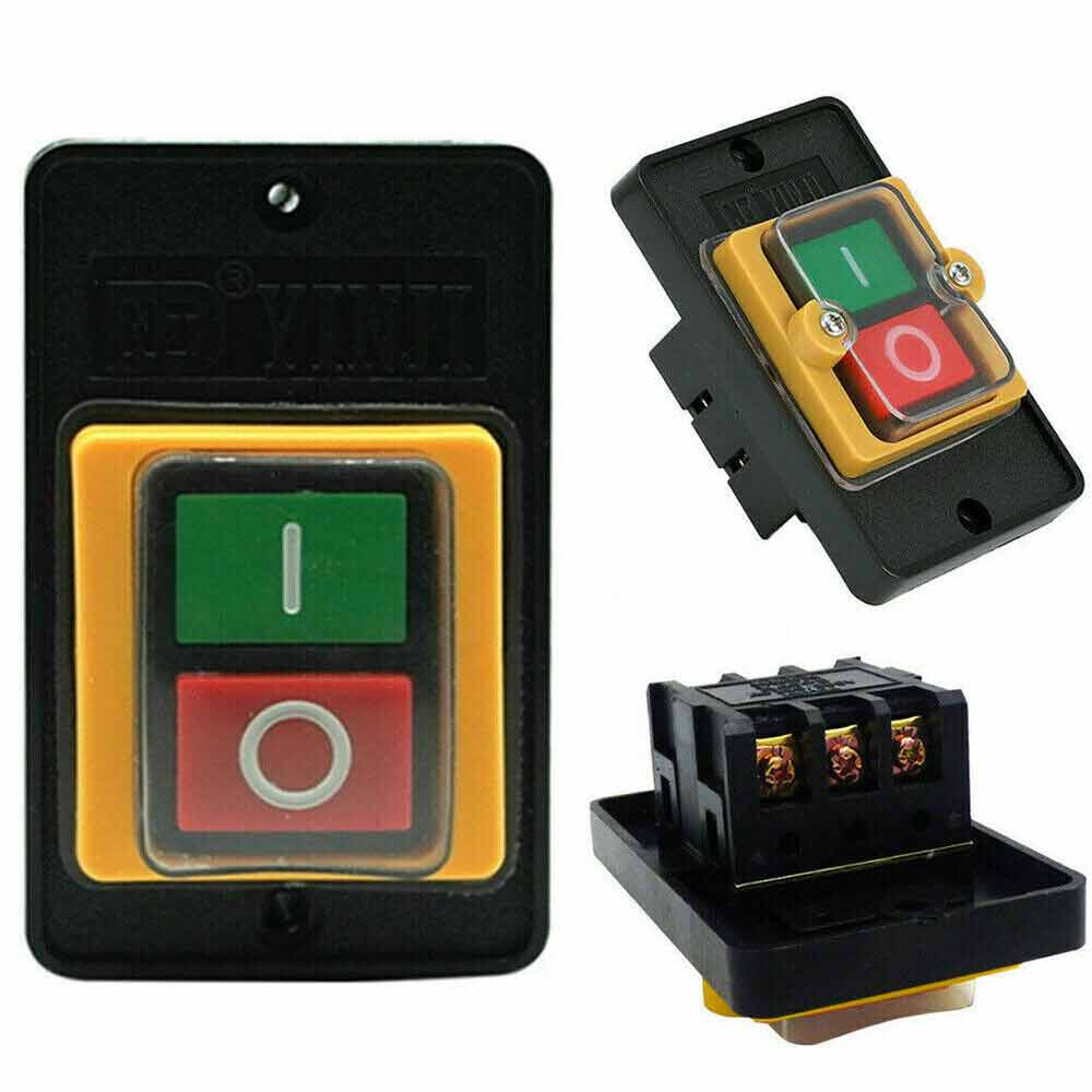 On/Off WaterProof Start Stop Push Button Switch for Drill Press Grinder KA0-510A