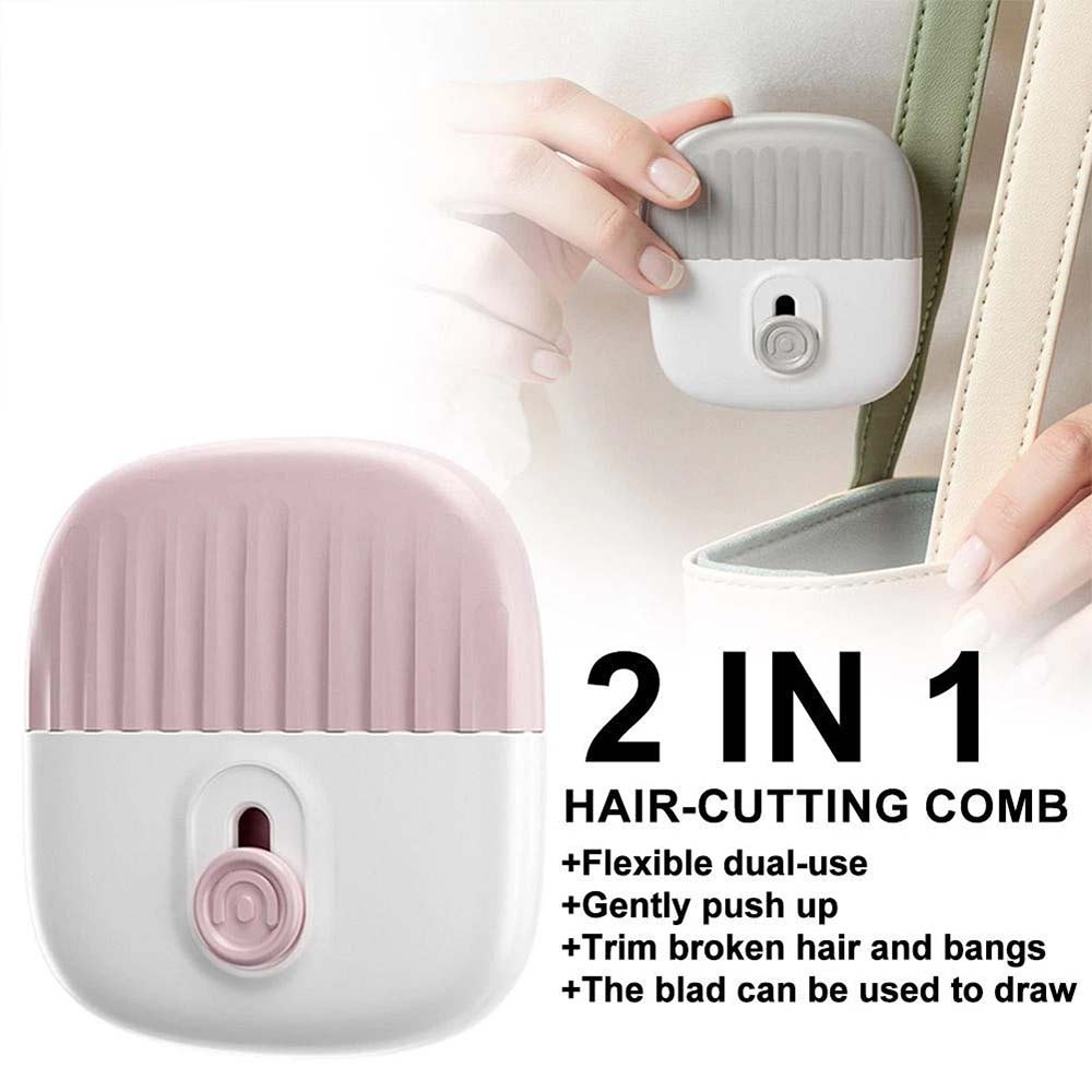 2-in-1 Hair Cutting & Styling Comb – Trim Bangs & Flyaways