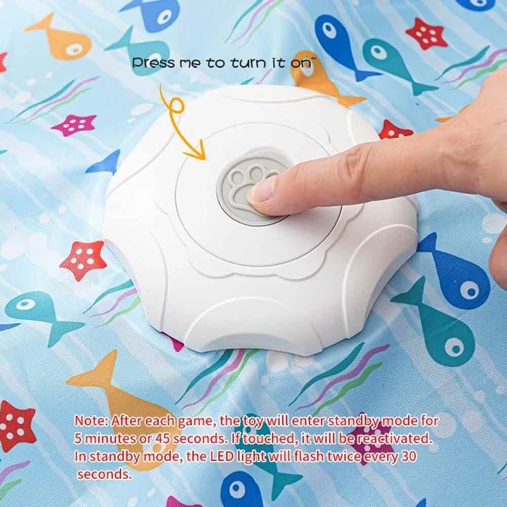Interactive Cat Hunting Toy – Automatic Moving Feather with Mouse Sounds, USB