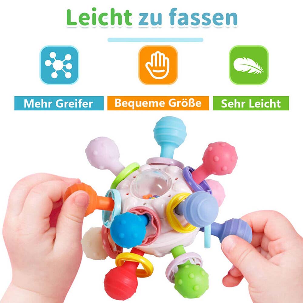 Kids Rattles Handbells Frog Hand Catch Ball Newborn Baby Toys Education Toys