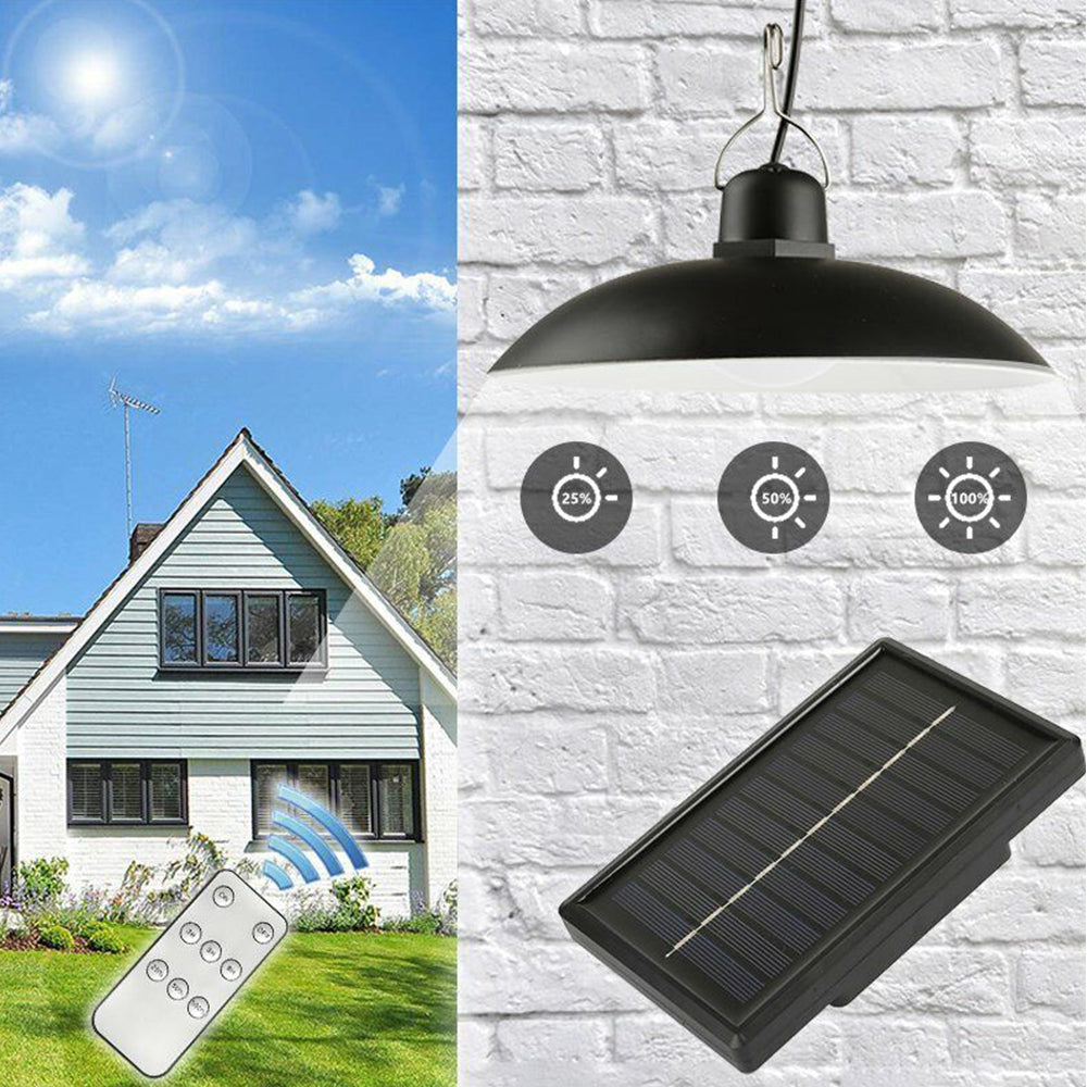 Solar Power Light Outdoor Hanging Pendant Garden Yard Tent  Remote Control