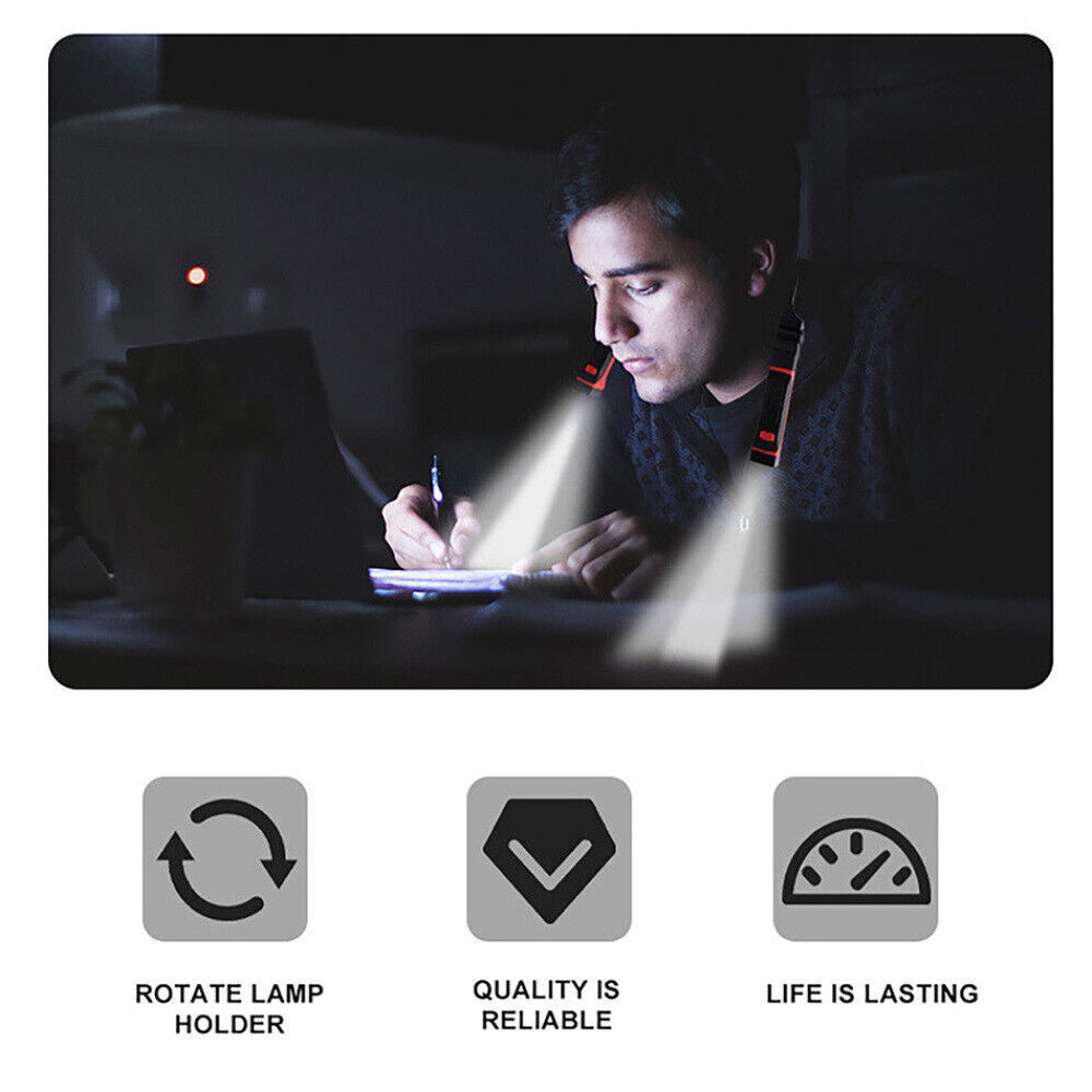 LED Neck Hanging Reading Light Flexible Hug Light Portable Hands-Free Torch Lamp